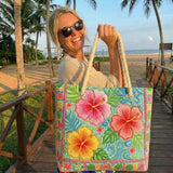 Tropical Floral Handmade | Handcrafted Beach Bag